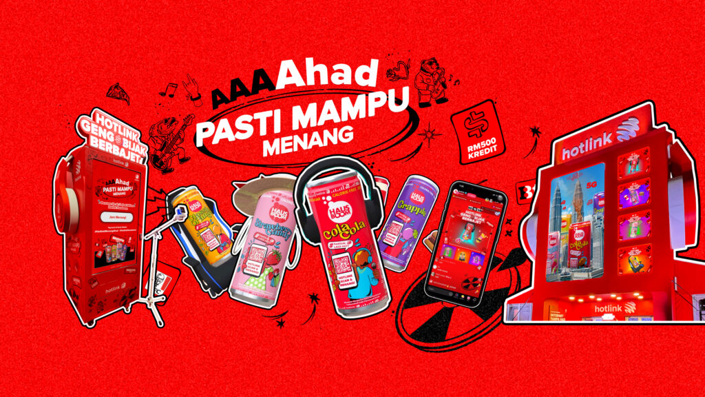 Hotlink x Hausboom Aaahad Pasti Mampu Menang campaign key visual