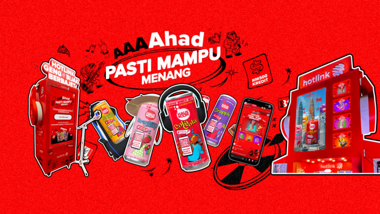 Hotlink x Hausboom Aaahad Pasti Mampu Menang campaign key visual